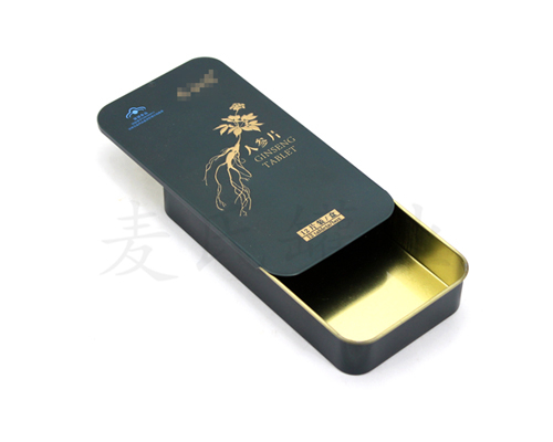 滑蓋人參片鐵盒包裝 滑蓋人參片鐵盒包裝